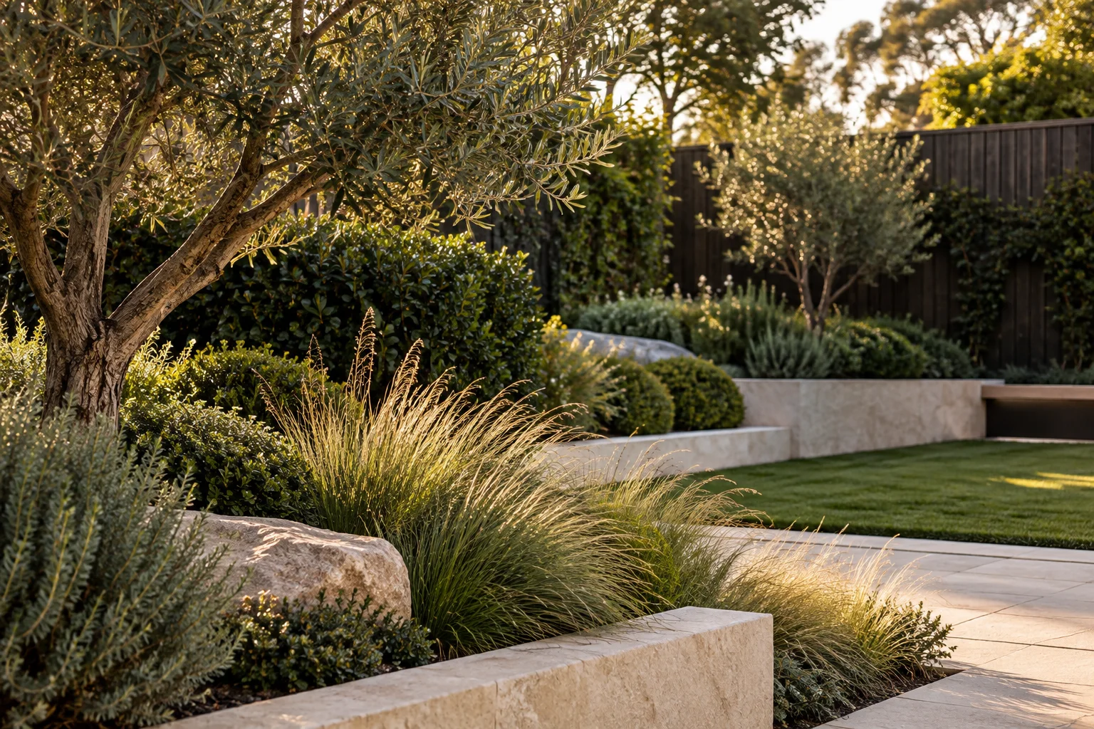 Illustrative Australian courtyard garden